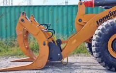 Челюстной захват быстросъемный для фронтального погрузчика ZL50CH